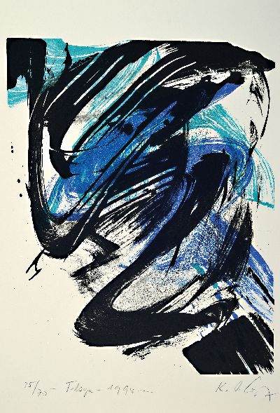 27051089k - Karl Otto Götz, 1914-2017, Telsyn, Farblithographie, handsign., betitelt, dat. 1994, ...