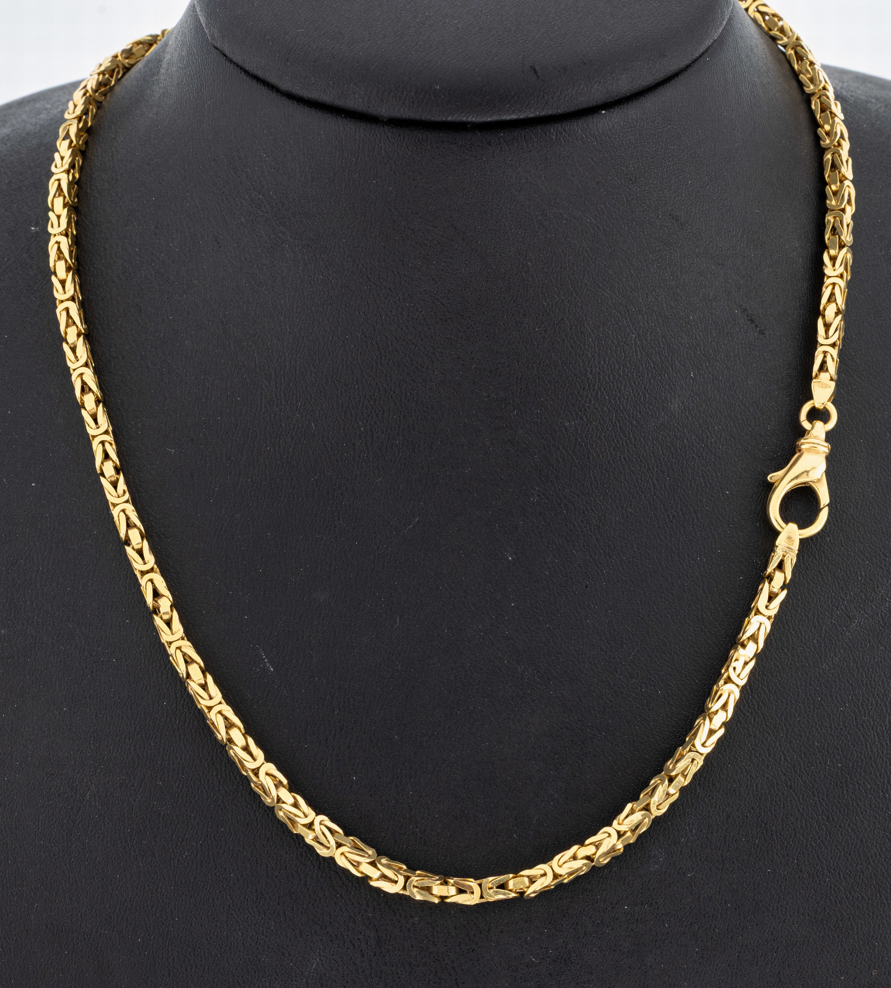 Image 27051113 - 14 kt Gold Königskette, GG 585/000, B. ca. 2.9 mm, L. ca. 89 cm, Karabinerschließe, ...