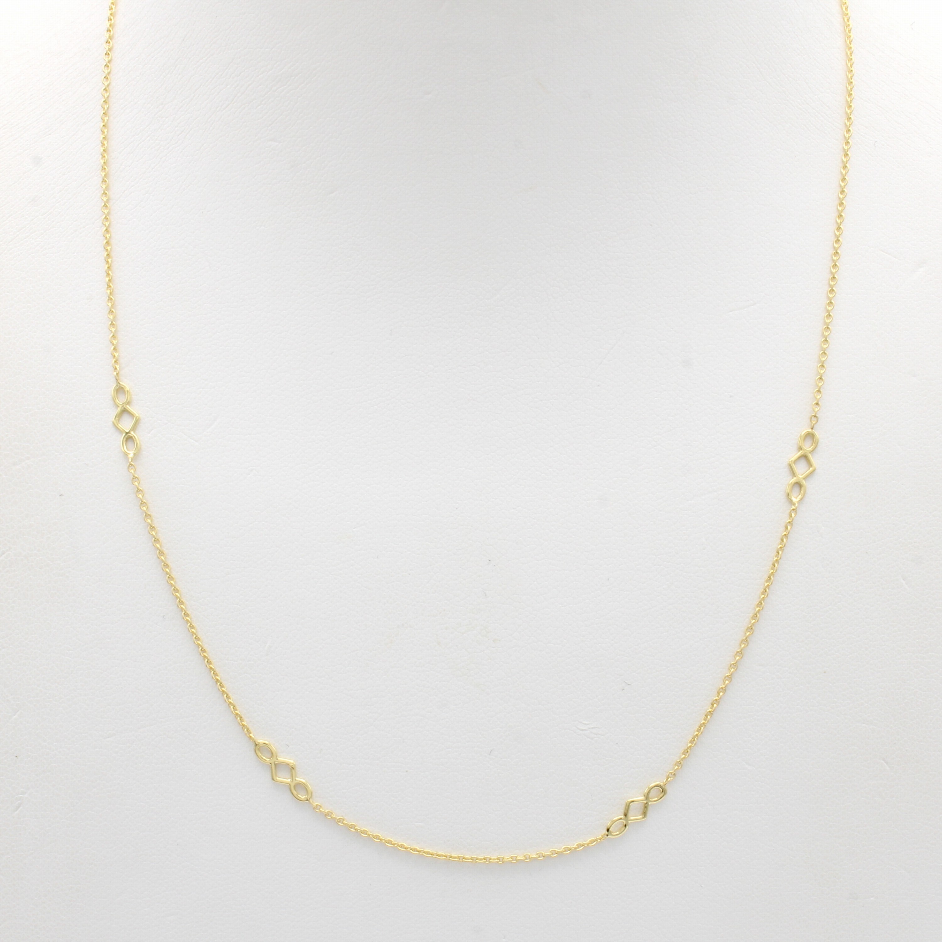 Image 27051161 - Kette, GG 585/000, m. 5 Zwischenteilen, Karabinerschl., L. ca. 42 cm