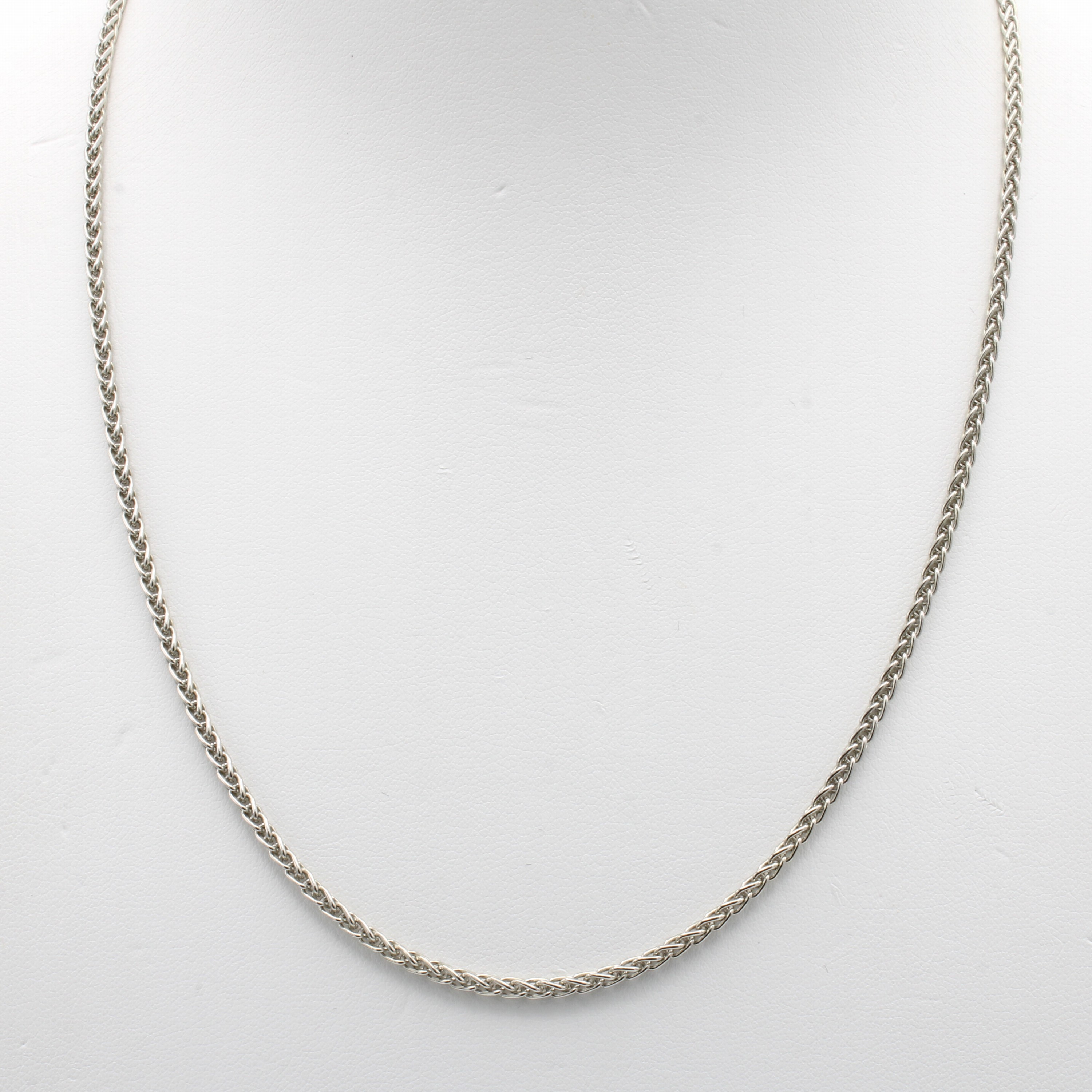 Image 27051172 - Zopfkette, Platin 950/000, Karabinerschl. D. ca. 2.4 mm, L. ca. 50 cm