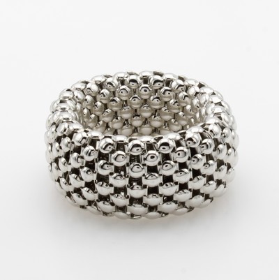 Image Elastischer Ring, WG 585/000, im Himbeer- muster, B. ca. 14 mm, RW ca. 58-60