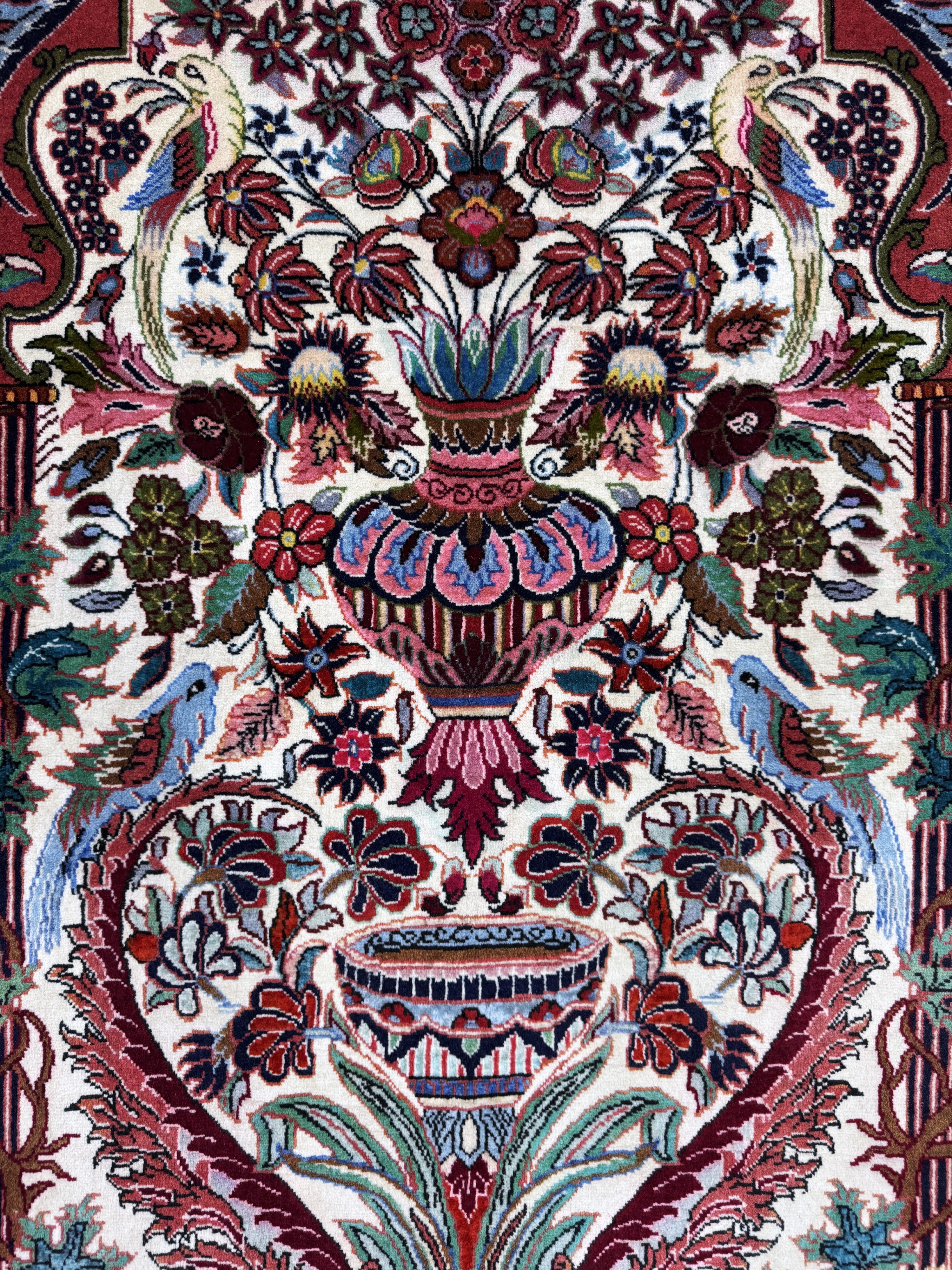 Detail b: Bidjar Kork, Persien, Ende 20.Jhd, Korkwolle auf Baumwolle, ca. 148 x 94 cm, EHZ:(nahezu neuwertig)
