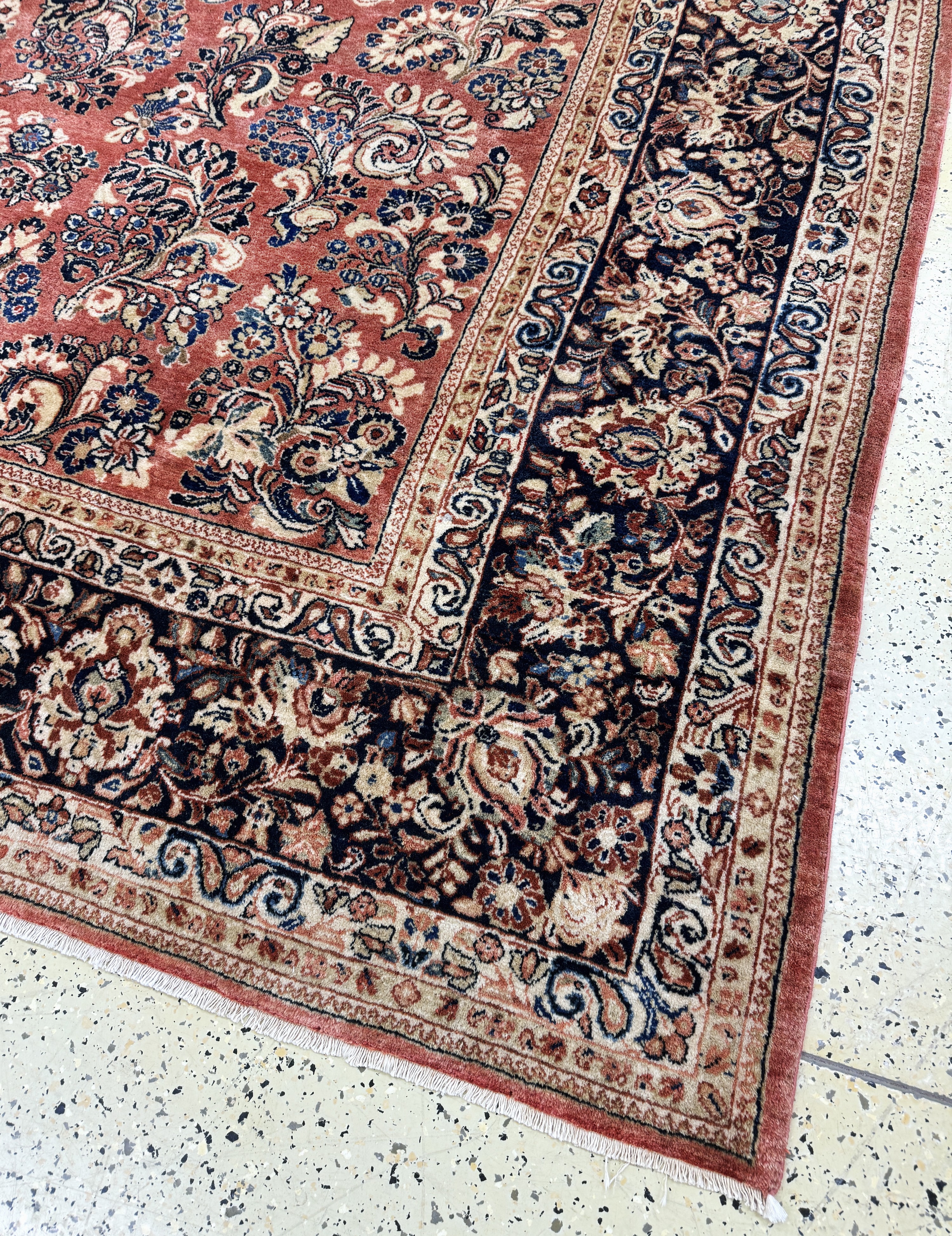 Detail a: Us Re-Import Sarogh antik,Persien,Anfang 20.Jhd,Korkwolle auf Baumwolle,ca. 400 x 306 cm.