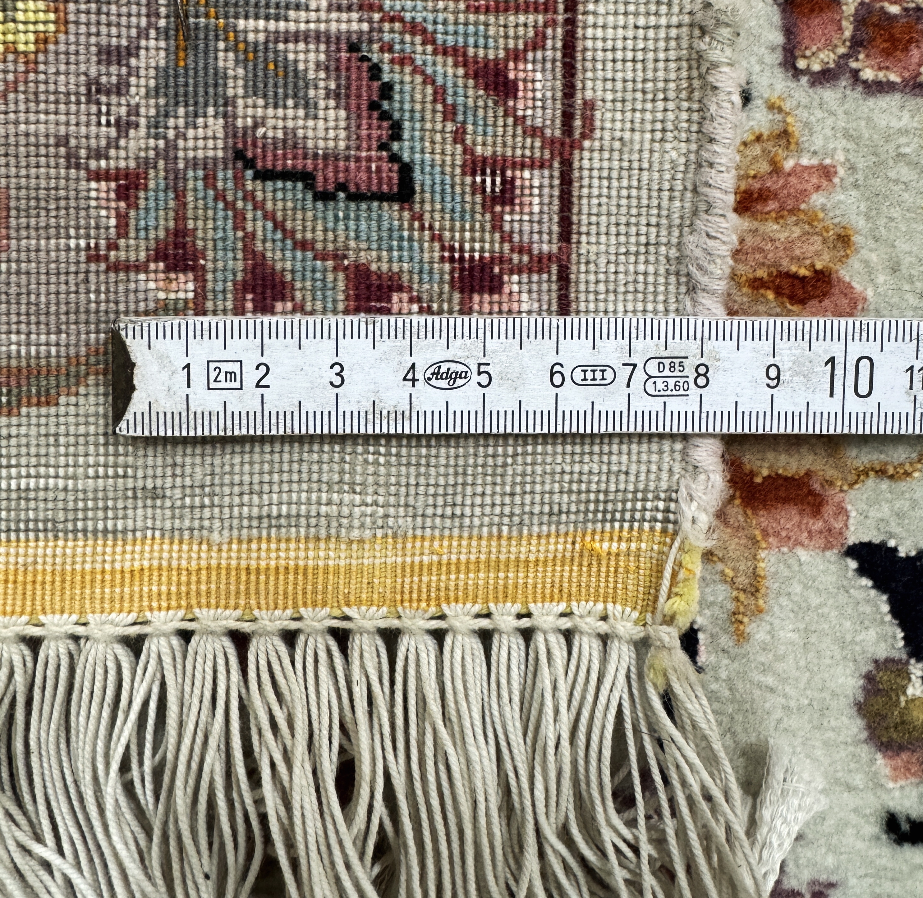 Detail i: Täbriz fein(50 Raj), Persien, Ende 20.Jhd, Korkwolle mit Seide, ca. 250 x 250 cm, ca. 500.000 Kn/qm, gereinigt, EHZ: 1-2