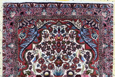 27051270a - Bidjar Kork, Persien, Ende 20.Jhd, Korkwolle auf Baumwolle, ca. 148 x 94 cm, ...