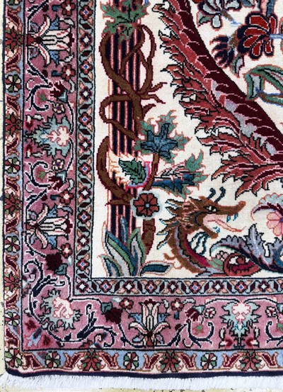 27051270d - Bidjar Kork, Persien, Ende 20.Jhd, Korkwolle auf Baumwolle, ca. 148 x 94 cm, ...