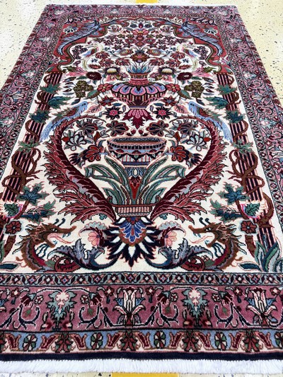 27051270e - Bidjar Kork, Persien, Ende 20.Jhd, Korkwolle auf Baumwolle, ca. 148 x 94 cm, ...