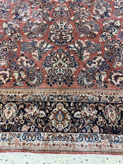 27051273b - Us Re-Import Sarogh antik, Persien, Anfang 20.Jhd, Korkwolle auf Baumwolle, ca. 400 x ...