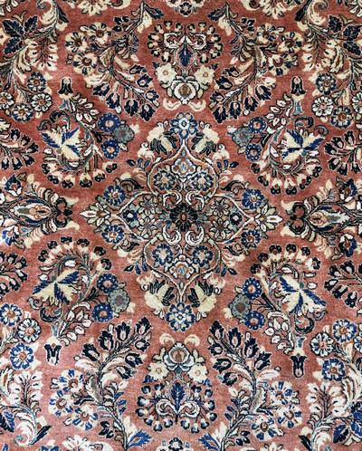 27051273e - Us Re-Import Sarogh antik, Persien, Anfang 20.Jhd, Korkwolle auf Baumwolle, ca. 400 x ...