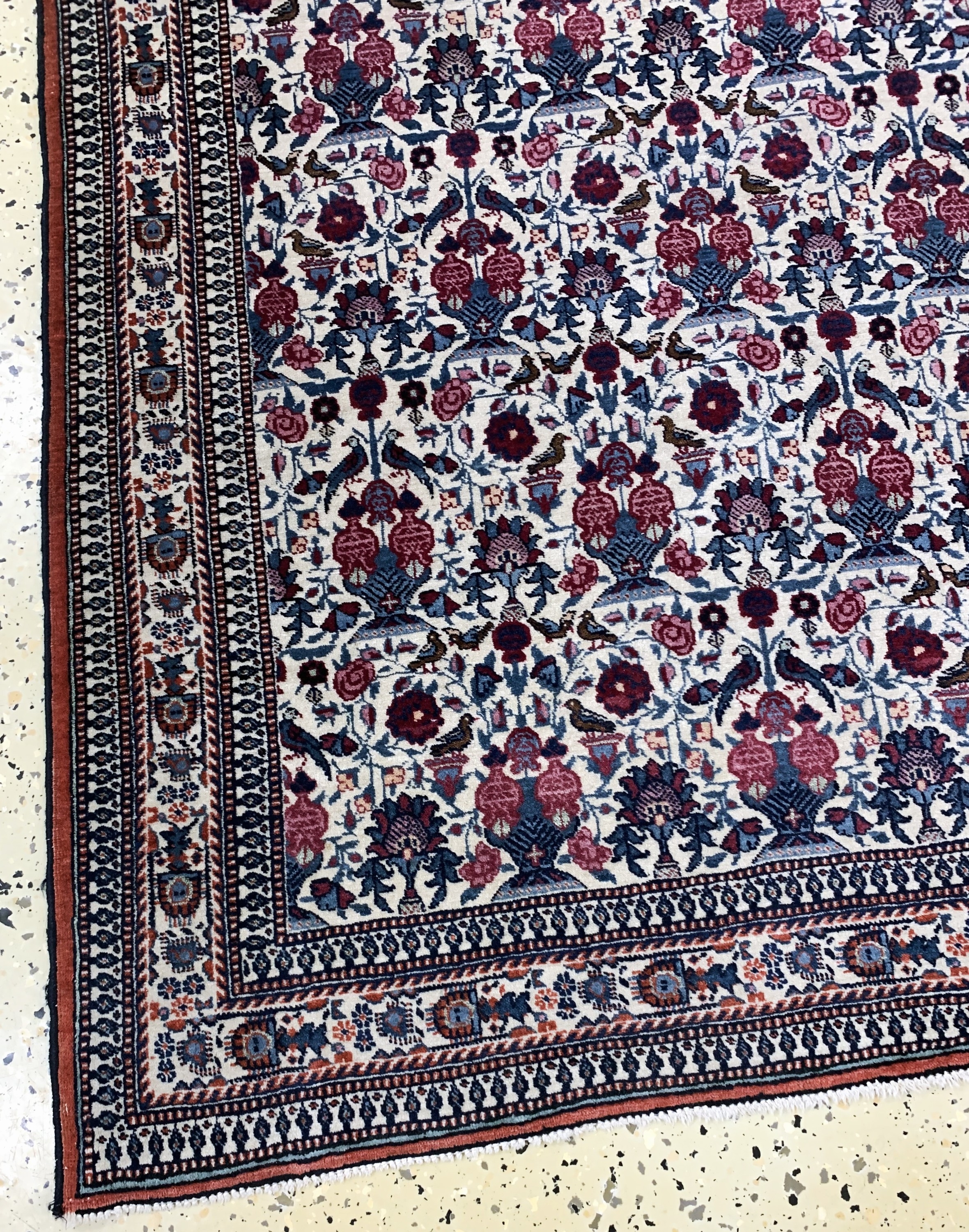 Detail c: Teheran"Zili-Sultani", Persien, Anfang 20.Jhd, Wolle auf Baumwolle, ca. 165 x 114 cm,EHZ: 2