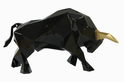 27051460a - Skulptur Bulle, ´Pop-Art´, robustes und wetterbeständiges Fiberglasmaterial (GFK), ...