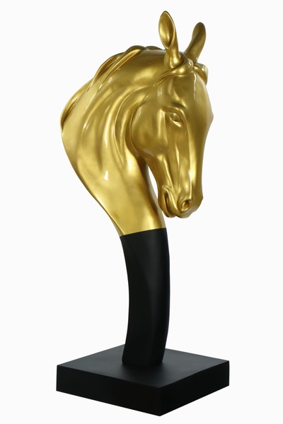 27051461a - Skulptur Pferdekopf, ´Pop-Art´, robustes und wetterbeständiges Fiberglasmaterial (GFK), ...