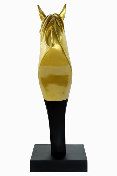 27051461c - Skulptur Pferdekopf, ´Pop-Art´, robustes und wetterbeständiges Fiberglasmaterial (GFK), ...