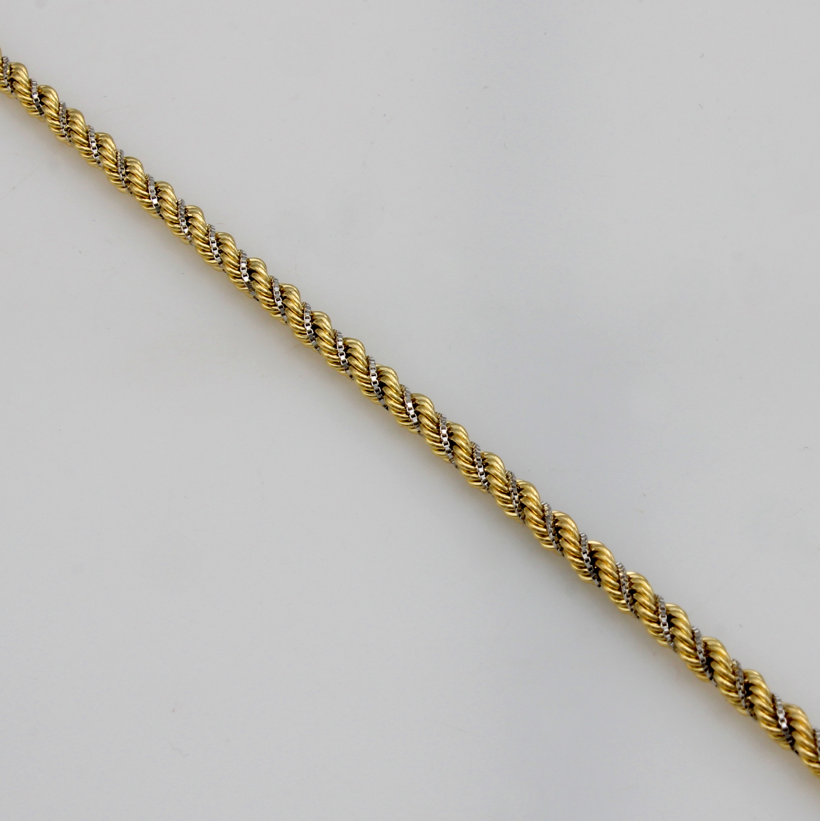 Image 27051539 - Kordelarmband, GG/WG 585/000, Karabiner- schl., L. ca. 19 cm