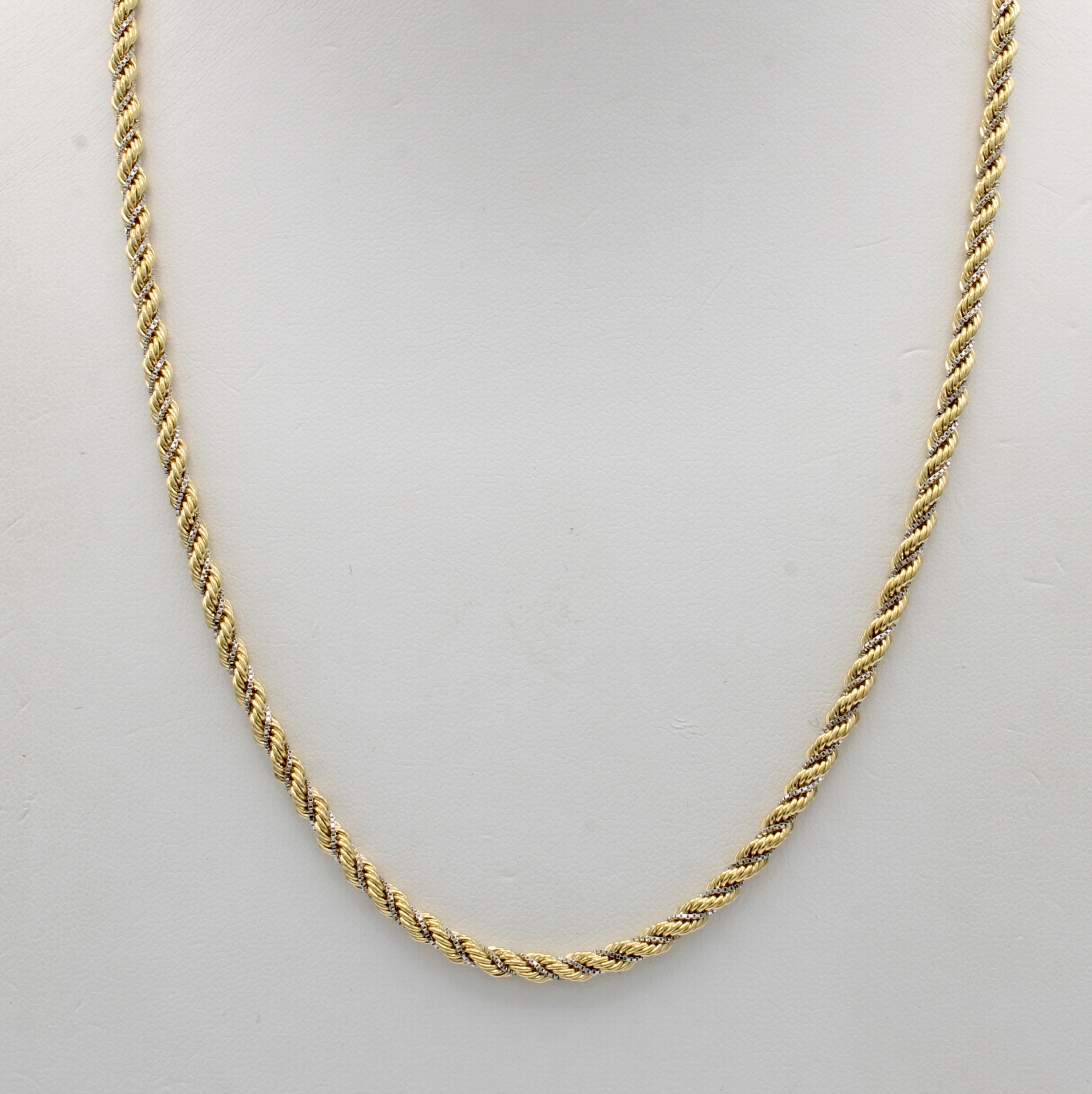 Image 27051540 - Kordelkette, GG/WG 585/000, Karabinerschl., L. ca. 45 cm