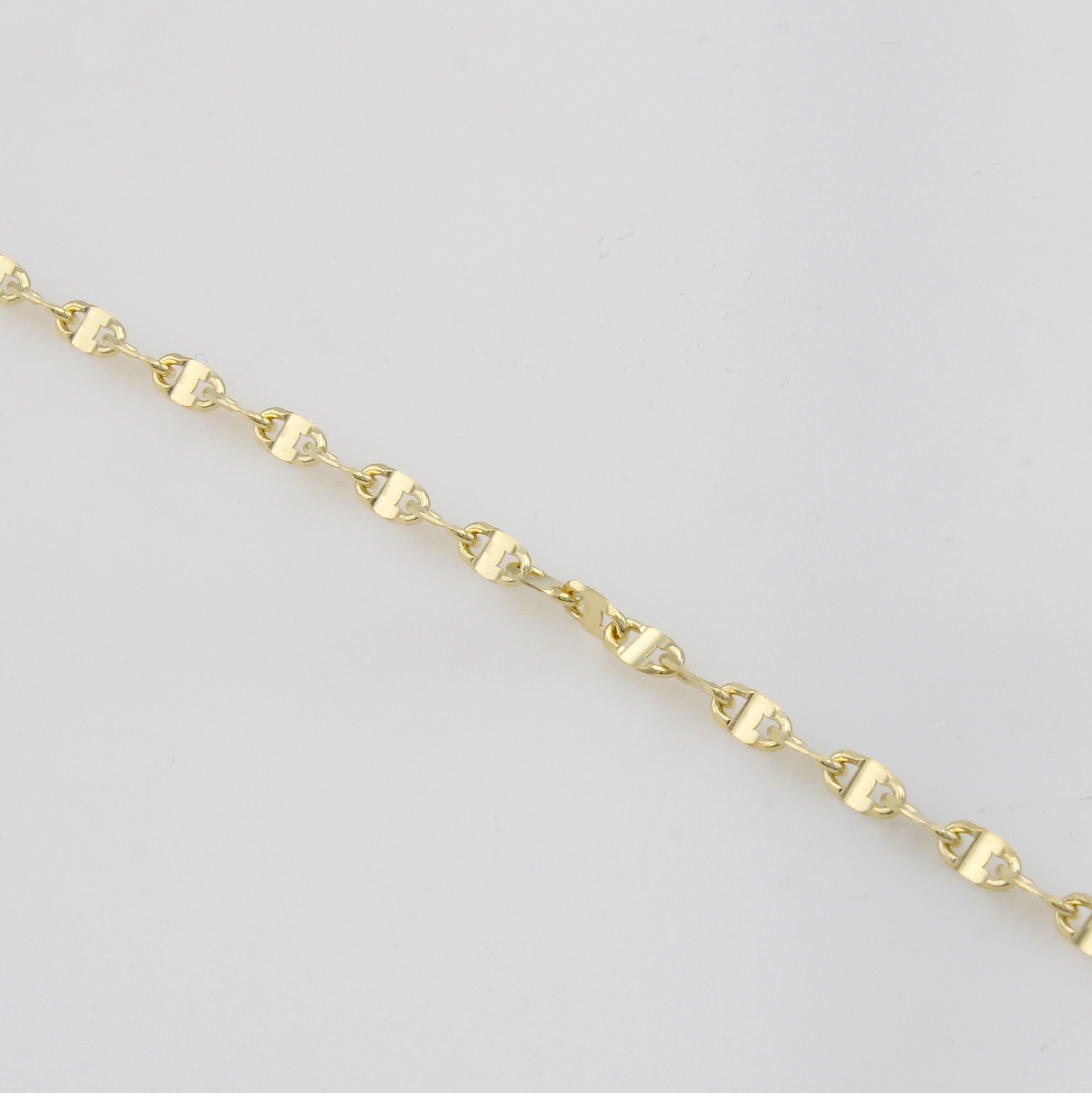 Image 27051566 - Armband im Phantasiemuster, GG 585/000, Karabinerschl., L. ca. 19 cm