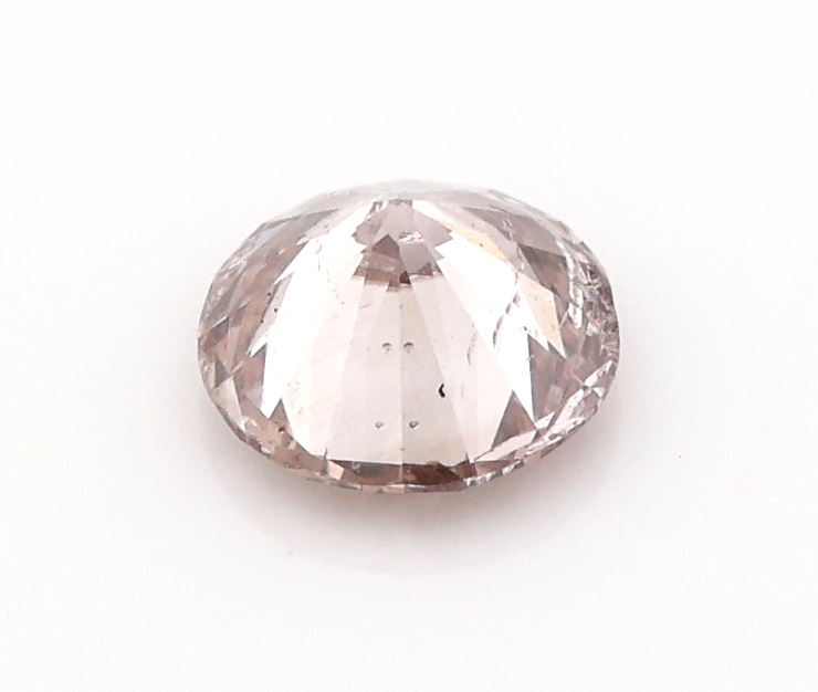 Detail b: Loser Brillant, 0.45 ct Natural Light Pinkish Brown, 4.96 - 5.01 x 3.02 mm, GIA-Expertise