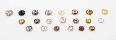 27051568a - Lot 21 lose Brillanten, zus. ca. 4.88 ct fancy colours, teilw. besch. Schätzpreis: 1870, ...