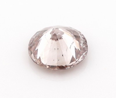 27051590b - Loser Brillant, 0.45 ct Natural Light Pinkish Brown, 4.96 - 5.01 x 3.02 mm, GIA-Expertise ...