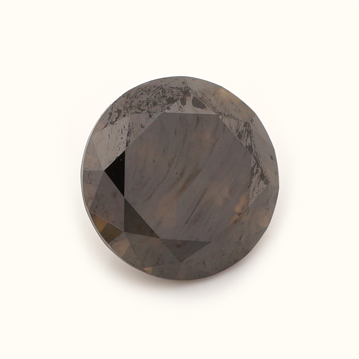 Detail a: Loser Brillant, 1.21 ct Natural Fancy Dark Brown, 6.72 - 6.75 x 4.14 mm, GIA-Expertise