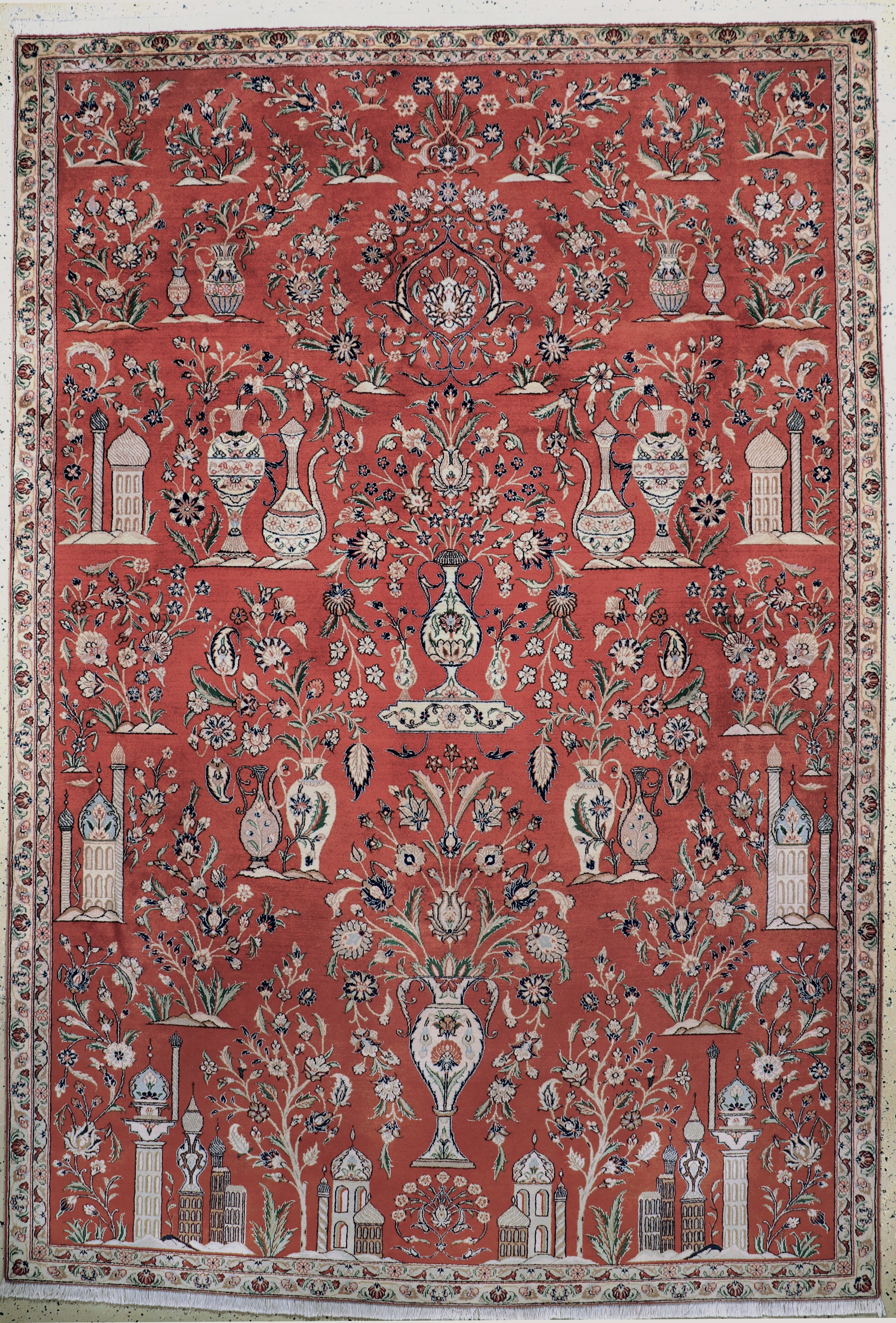 Image 27051849 - Sarogh Kork fein, Persien, Ende 20.Jhd, Korkwolle auf Baumwolle, ca. 327 x 226 cm, ...