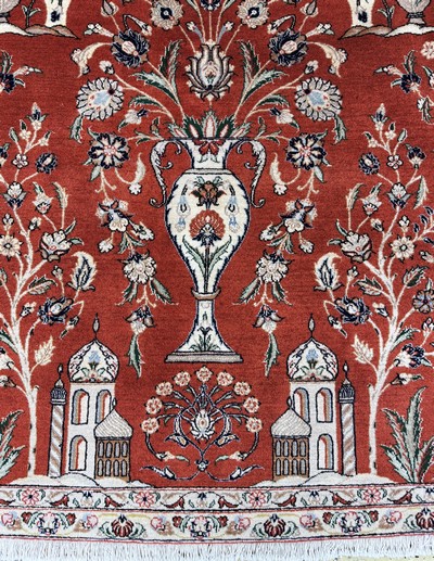 27051849b - Sarogh Kork fein, Persien, Ende 20.Jhd, Korkwolle auf Baumwolle, ca. 327 x 226 cm, ...