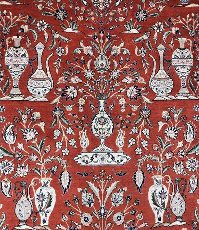 27051849d - Sarogh Kork fein, Persien, Ende 20.Jhd, Korkwolle auf Baumwolle, ca. 327 x 226 cm, ...