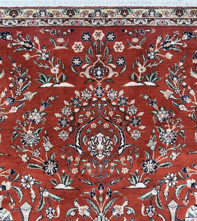 27051849f - Sarogh Kork fein, Persien, Ende 20.Jhd, Korkwolle auf Baumwolle, ca. 327 x 226 cm, ...