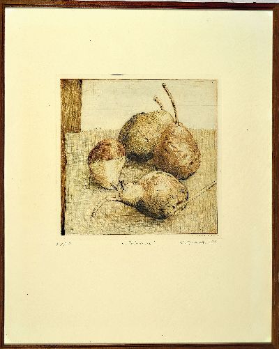 27051887l - Werner Brand, 5 Werke:, Pastell, Bleistiftzeichnung,, zwei Radierungen, alle ...