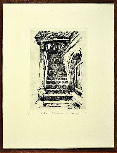 27051887m - Werner Brand, 5 Werke:, Pastell, Bleistiftzeichnung,, zwei Radierungen, alle ...