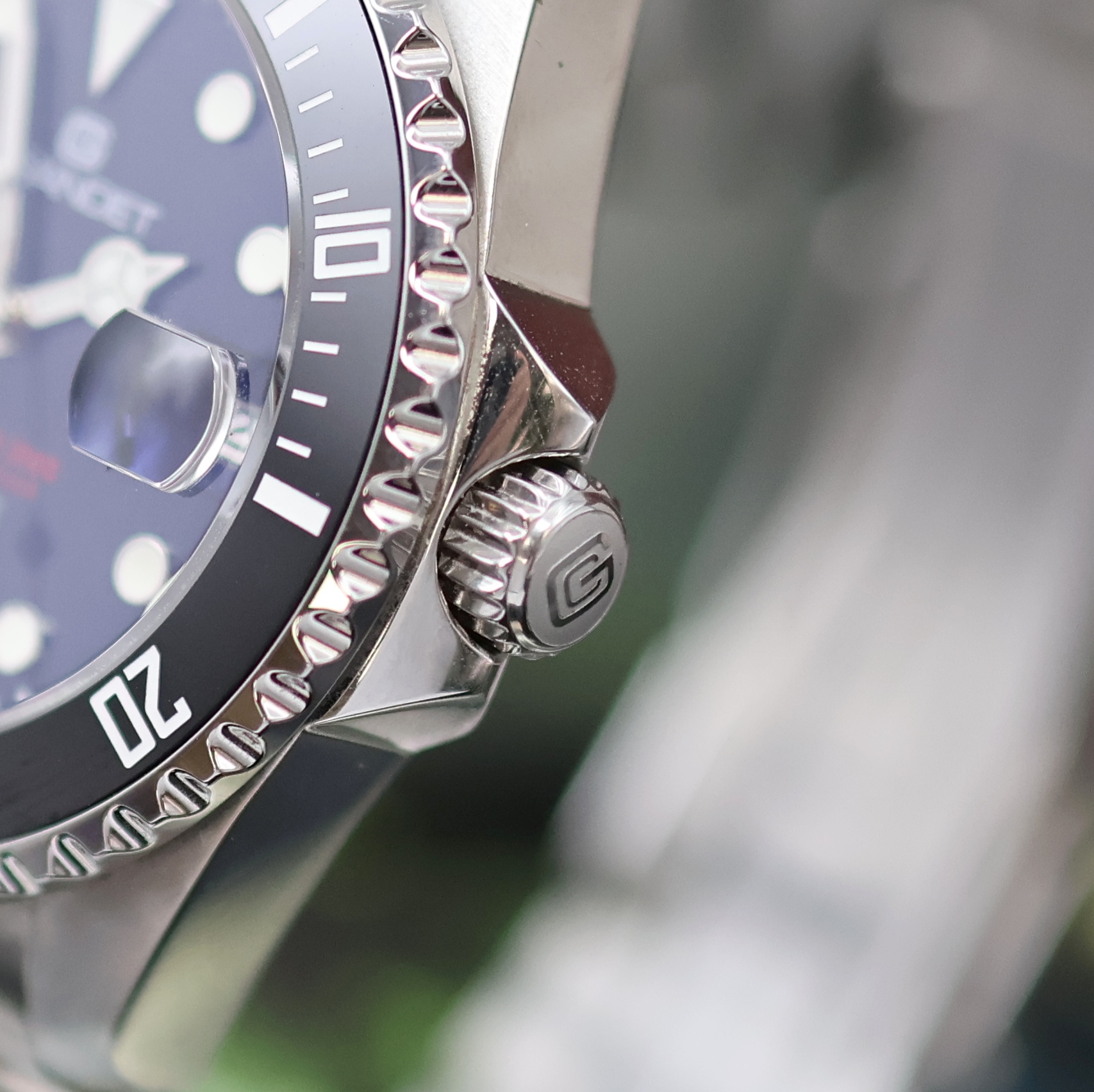 Detail d: GIGANDET Sea Ground 3000 Herrenarmbanduhr Referenz G3000-001M-C, Deutschland verk. lt. beil. Pap. 03/2024, Automatik, beids. vergl. Edelstahlgeh. ...