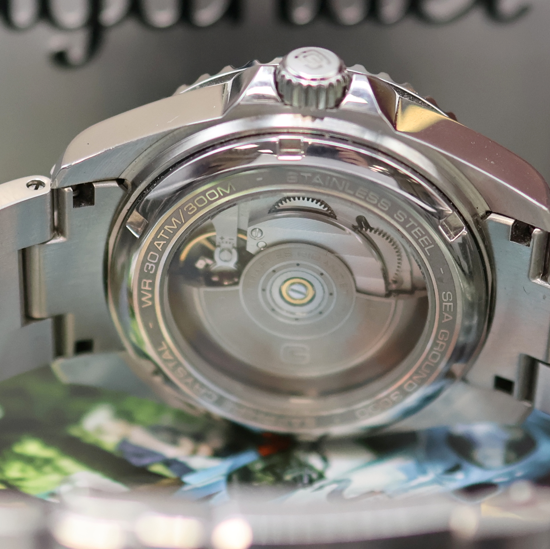 Detail f: GIGANDET Sea Ground 3000 Herrenarmbanduhr Referenz G3000-001M-C, Deutschland verk. lt. beil. Pap. 03/2024, Automatik, beids. vergl. Edelstahlgeh. ...
