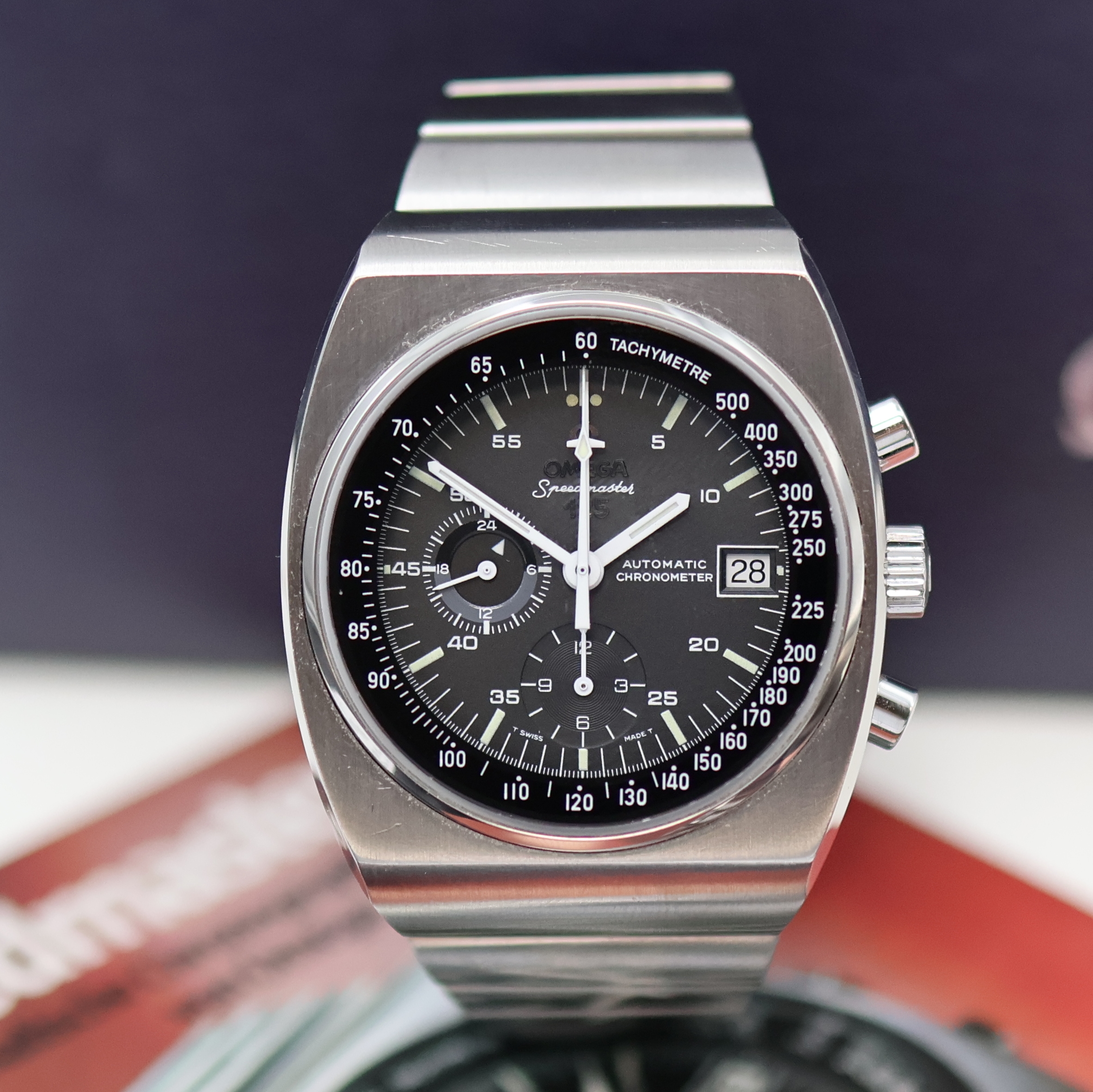 Detail b: OMEGA Speedmaster 125 Armbandchronograph in Chronometerqualität Referenz 378.0801/ 178.0002, Schweiz lt. Archivauszug 1973, Automatik, massives ...