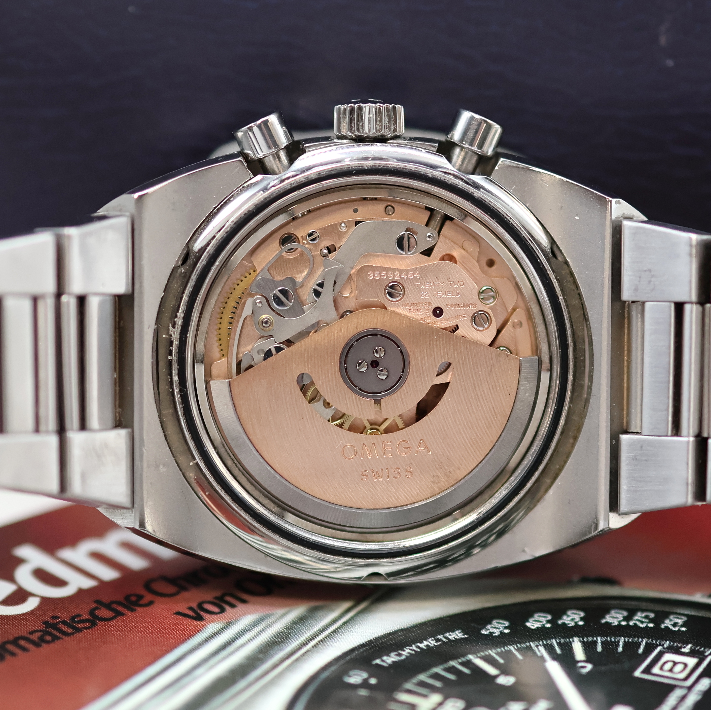 Detail g: OMEGA Speedmaster 125 Armbandchronograph in Chronometerqualität Referenz 378.0801/ 178.0002, Schweiz lt. Archivauszug 1973, Automatik, massives ...