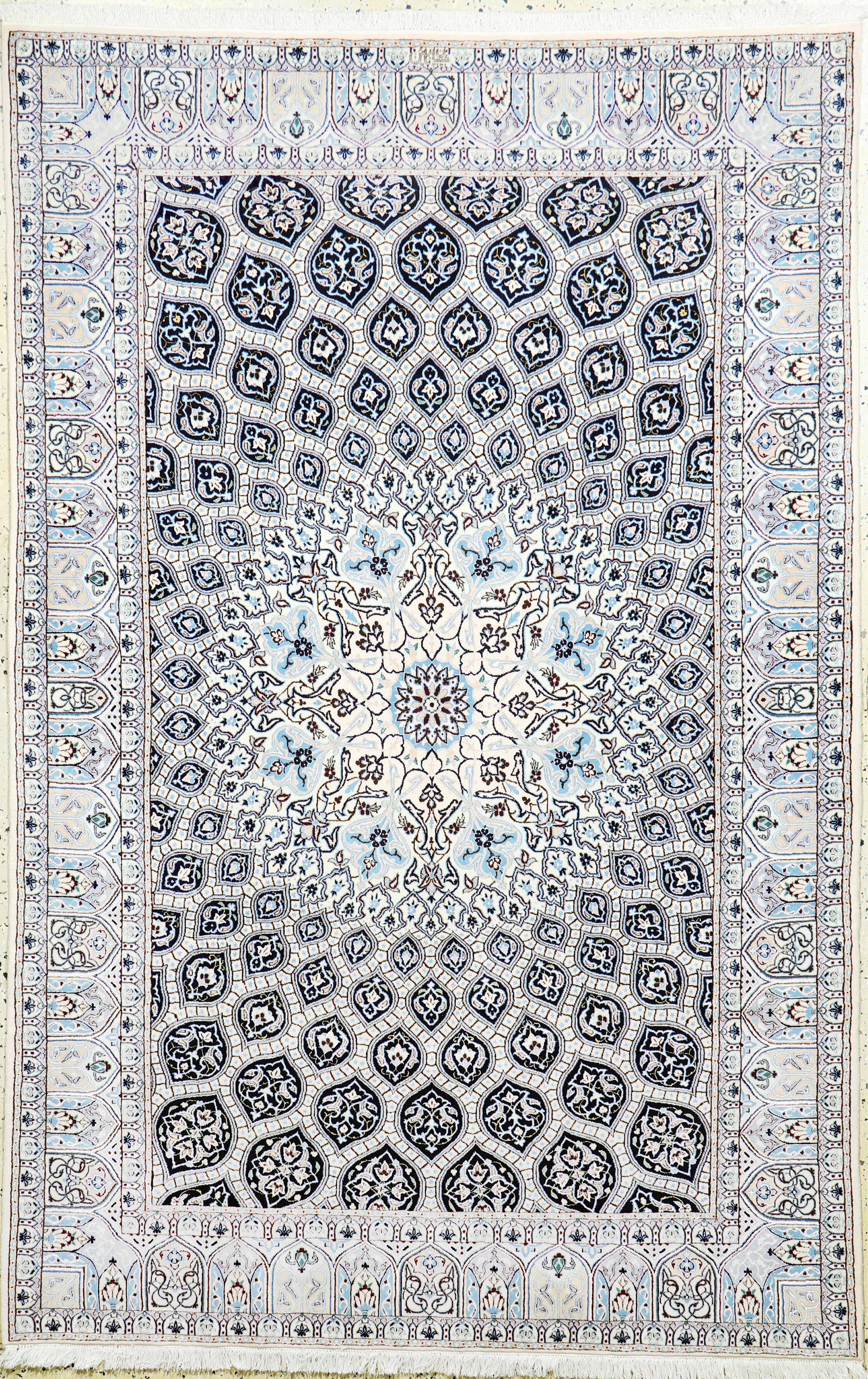 Image 27052070 - Nain fein, Persien, Neu, Korkwolle mit Seide, ca. 224 x 146 cm, ca. 640.000 Kn/qm ...