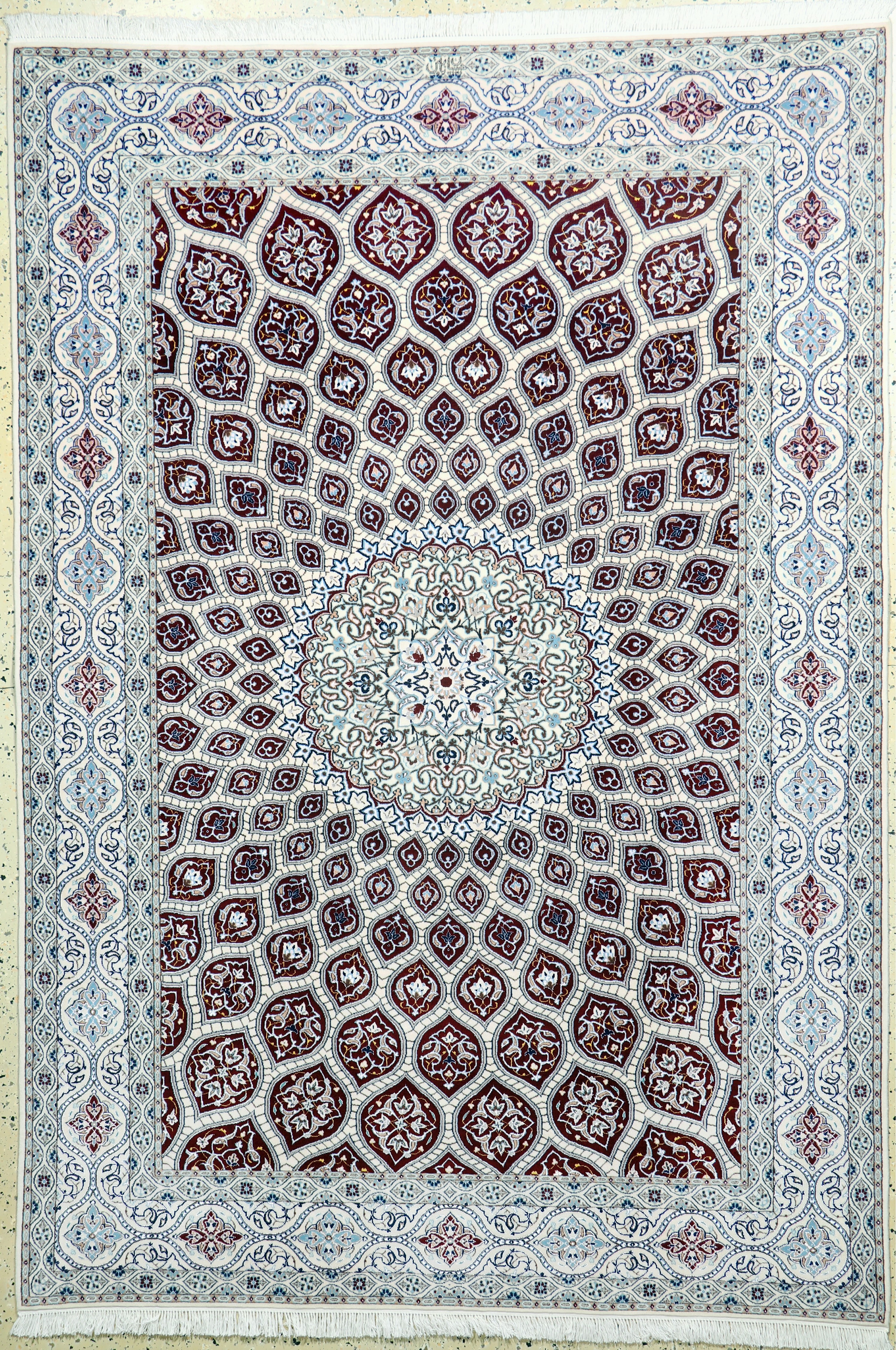 Image 27052071 - Nain fein, Persien, Neu, Korkwolle mit Seide, ca. 230 x 160 cm, ca. 640.000 Kn/qm ...