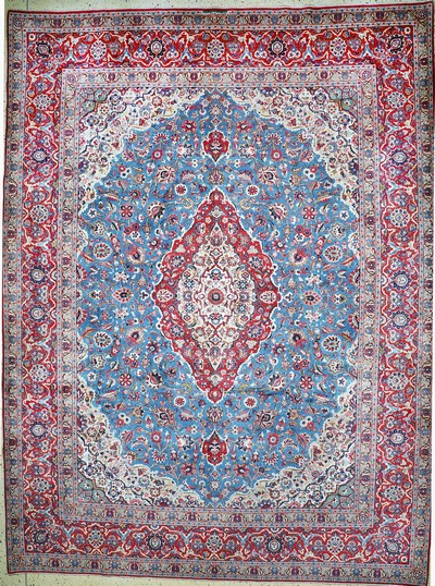 Image Keschan, Persien, Neuwertig, Wolle auf Baumwolle, ca. 401 x 308 cm Schätzpreis: 4900, ...