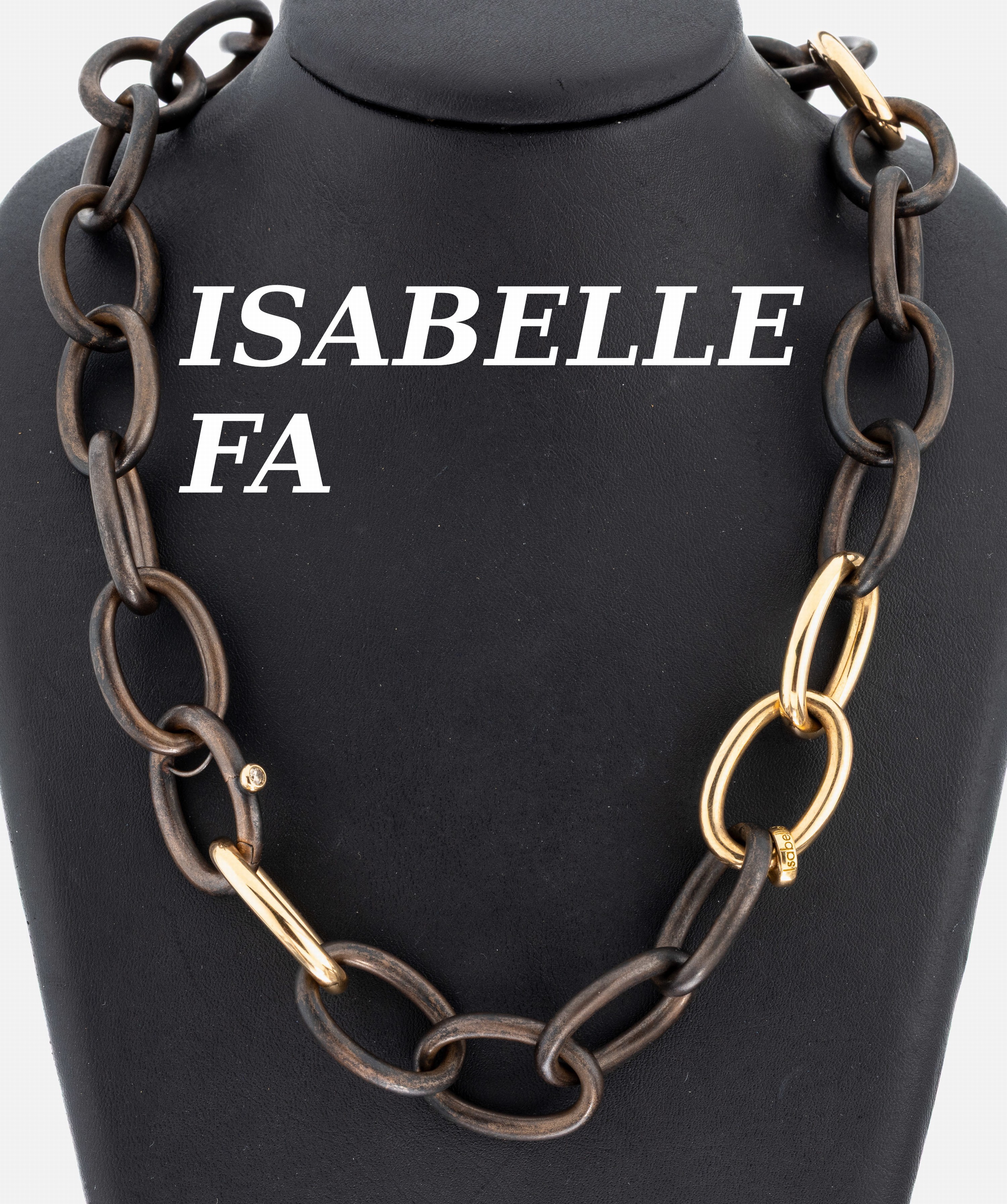 Image 27052134 - Ausgefallenes 18 kt Gold und Bronze ISABELLE FA Collier, RG 750/000, Modell Divine 21, ...