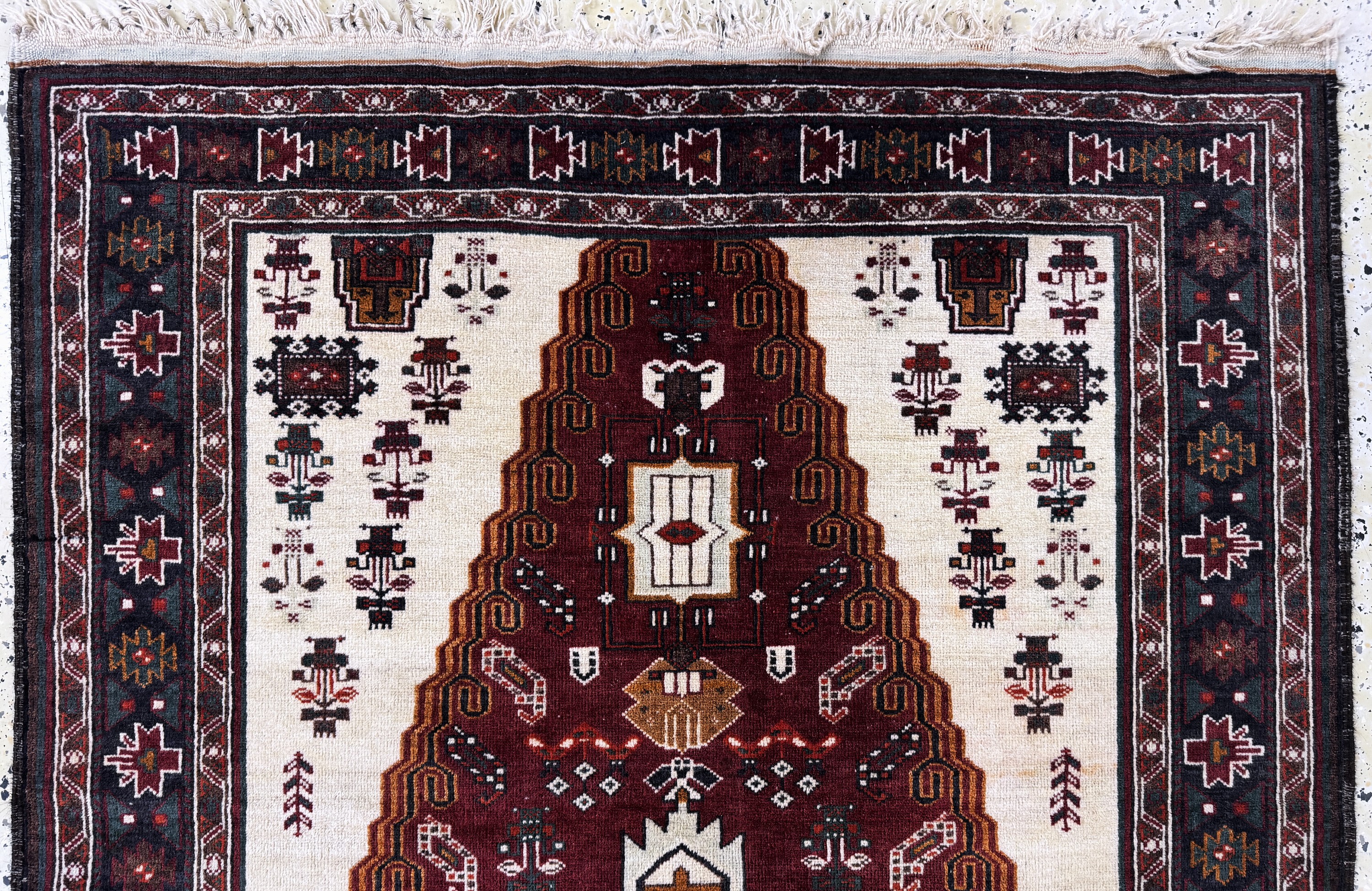 Detail a: Belutsch, Persien, Mitte 20.Jhd, Wolle auf Wolle, ca. 200 x 115 cm, EHZ: 2