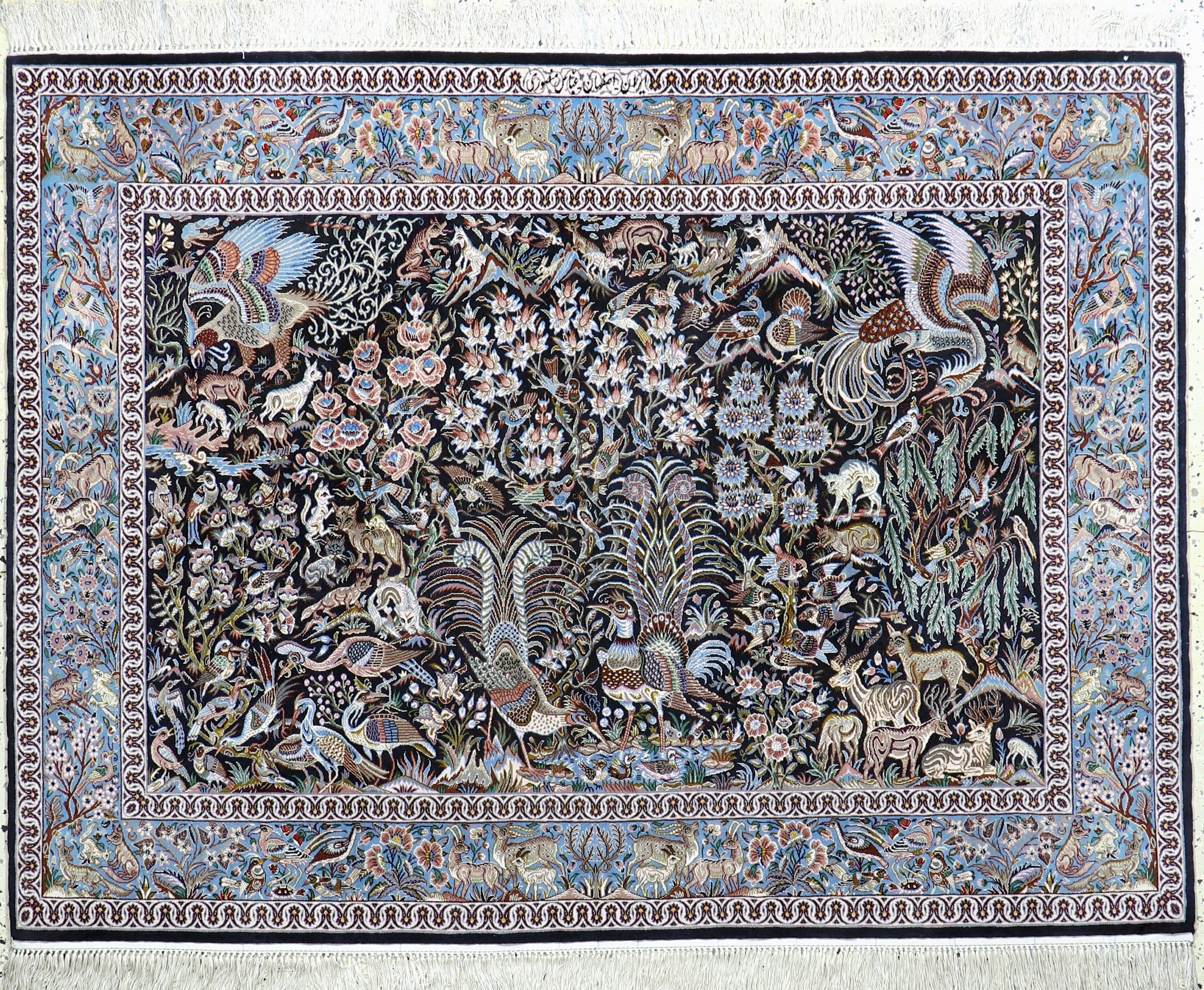 Image 27052143 - Esfahan fein, Persien, signiert´Mansouri´, Mitte 20.Jhd, ca. 160 x 120 cm, ca. 1,0 Mio. ...