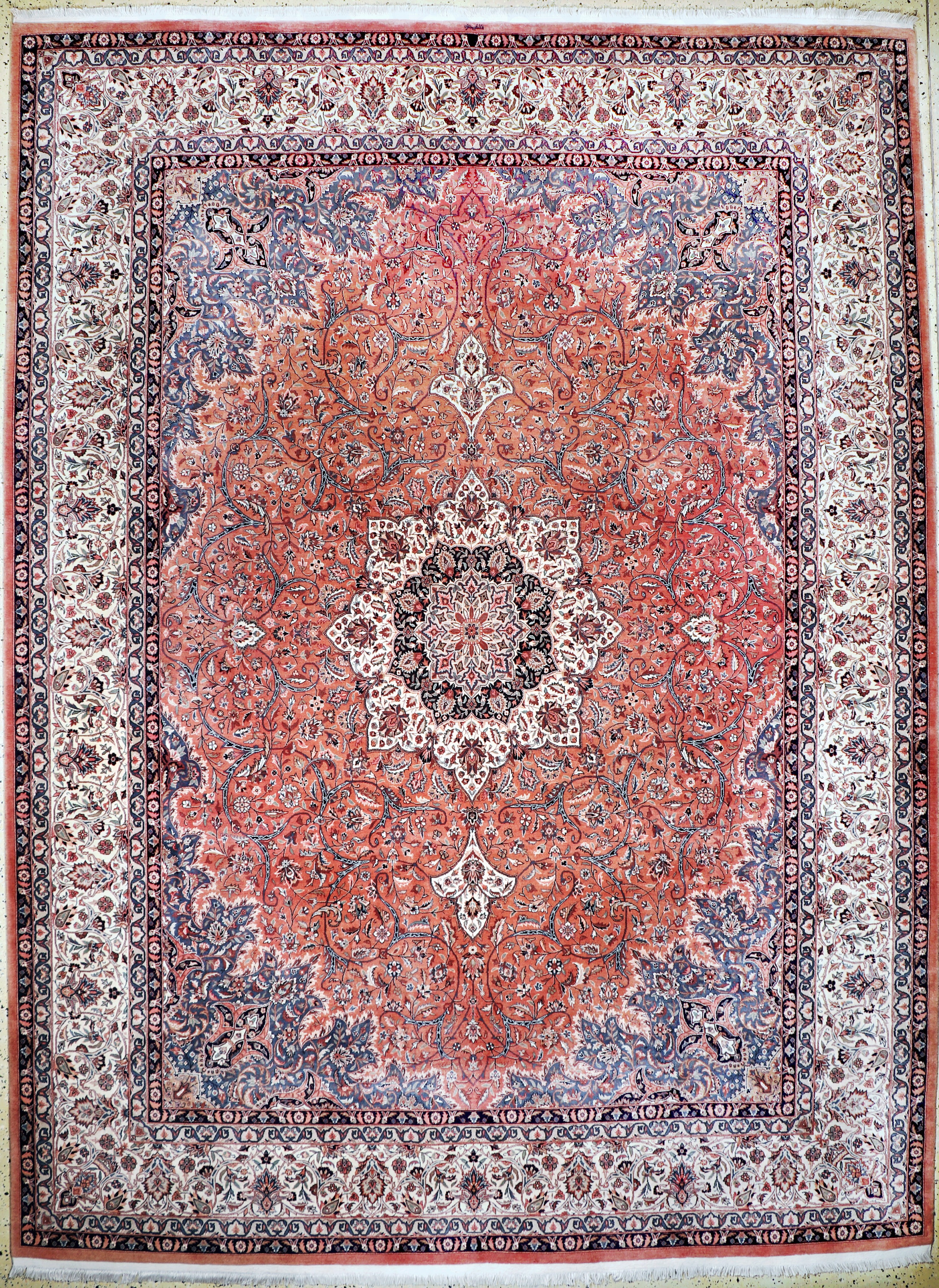 Image 27052145 - Lahor fein, Pakistan, Neuwertig, Korkwolle auf Baumwolle, ca. 372 x 275 cm ...