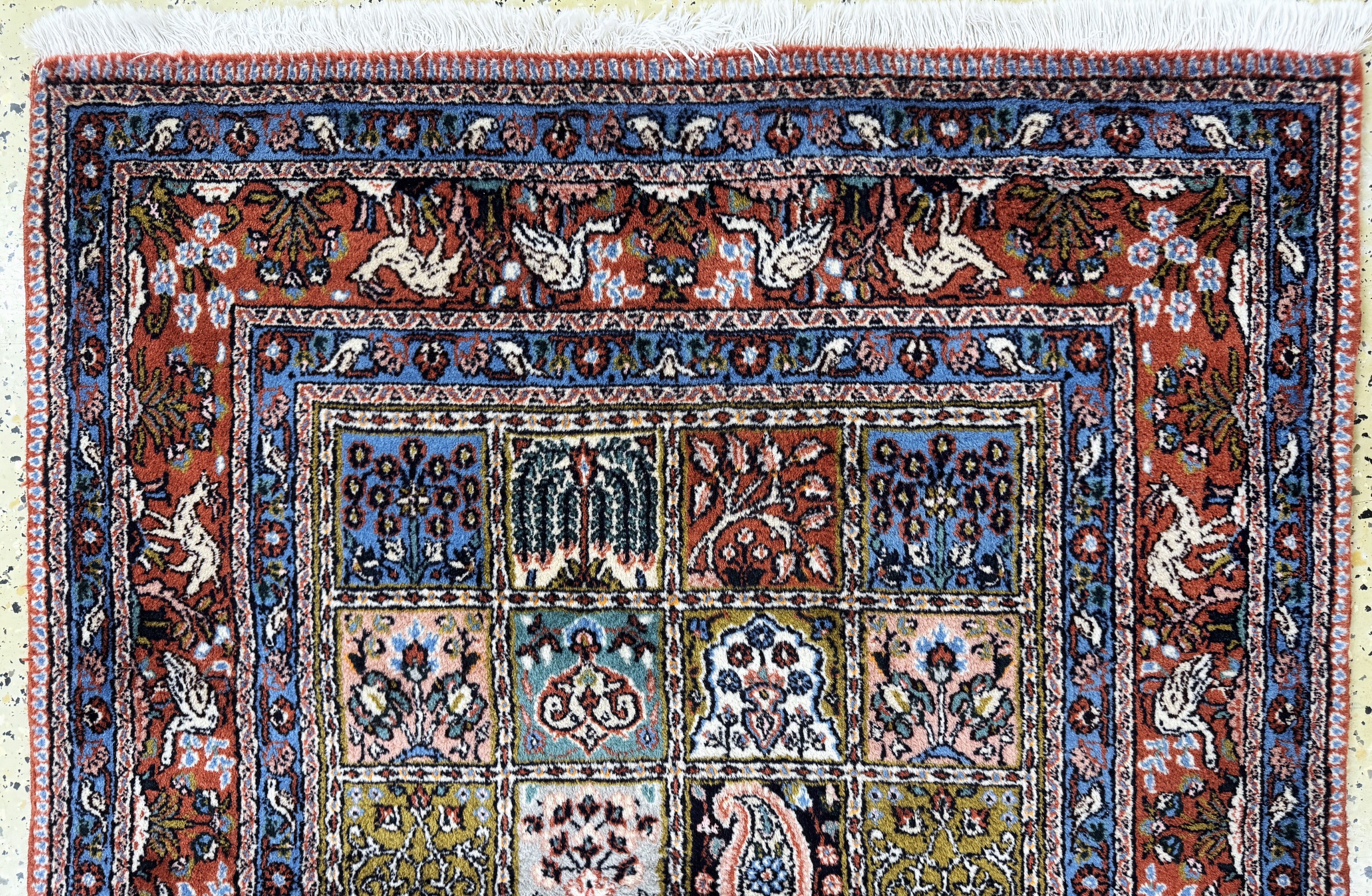 Detail a: Mud fein, Persien, Ende 20.Jhd, Korkwolle, ca. 148 x 101 cm, gereinigt, EHZ: 1-2