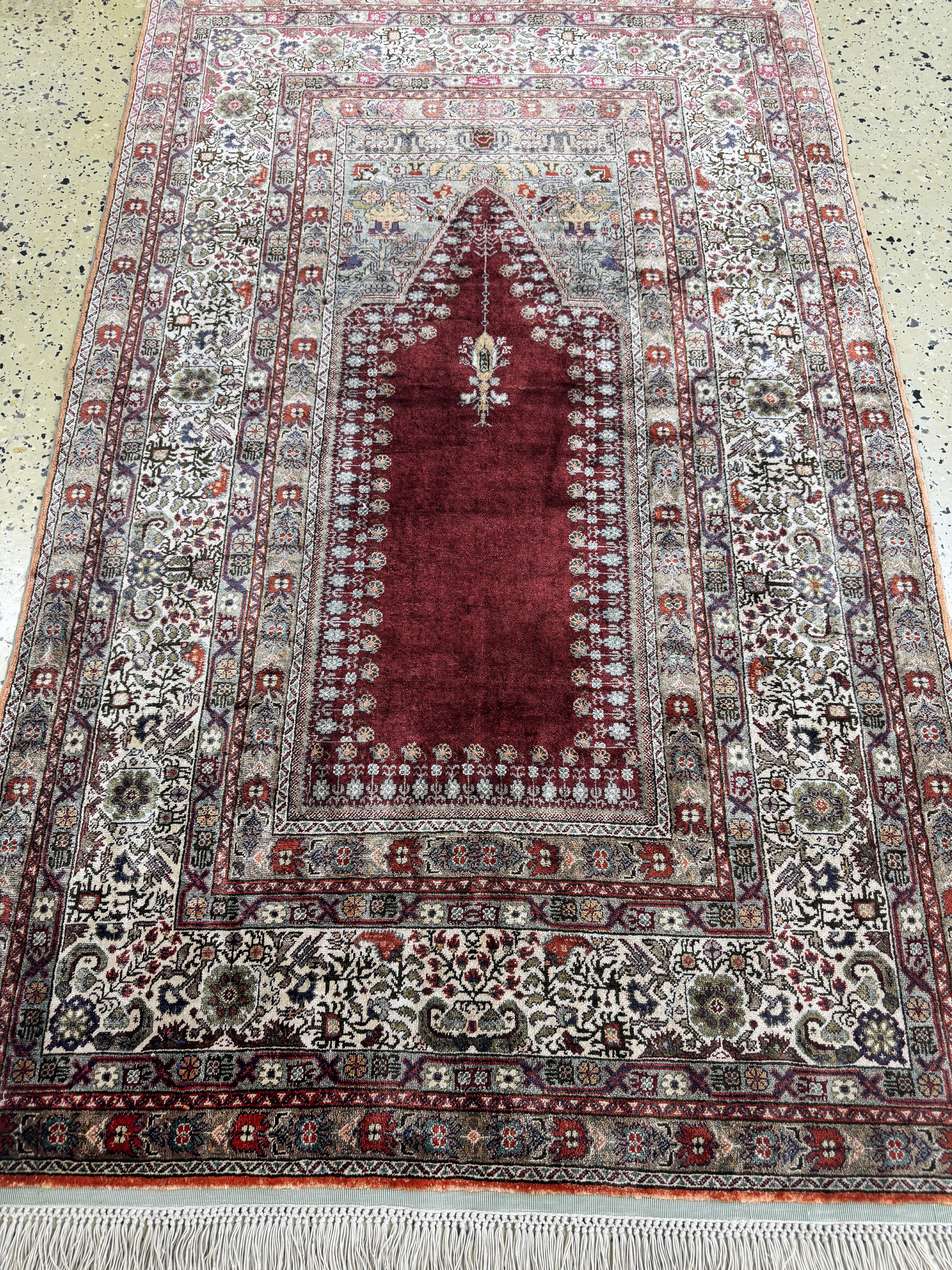 Detail d: Seiden Kayseri, Türkei, Mitte 20.Jhd, reineNaturseide, ca. 142 x 89 cm, EHZ:(nahezu neuwertig)