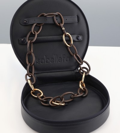 27052134a - Ausgefallenes 18 kt Gold und Bronze ISABELLE FA Collier, RG 750/000, Modell Divine 21, ...