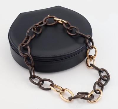 27052134b - Ausgefallenes 18 kt Gold und Bronze ISABELLE FA Collier, RG 750/000, Modell Divine 21, ...