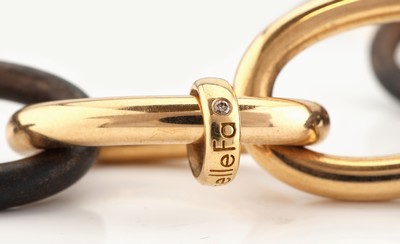 27052134e - Ausgefallenes 18 kt Gold und Bronze ISABELLE FA Collier, RG 750/000, Modell Divine 21, ...