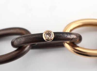 27052134f - Ausgefallenes 18 kt Gold und Bronze ISABELLE FA Collier, RG 750/000, Modell Divine 21, ...