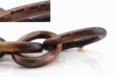 27052135c - Ausgefallenes 18 kt Gold und Bronze ISABELLE FA Armband, RG 750/000, Modell Divine 21, ...