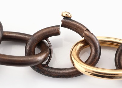 27052135e - Ausgefallenes 18 kt Gold und Bronze ISABELLE FA Armband, RG 750/000, Modell Divine 21, ...