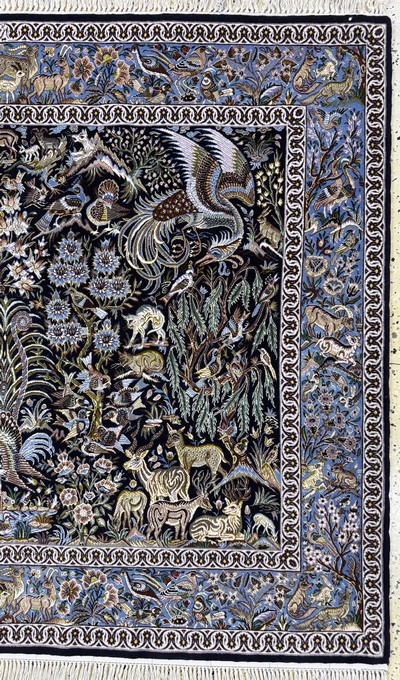 27052143a - Esfahan fein, Persien, signiert´Mansouri´, Mitte 20.Jhd, ca. 160 x 120 cm, ca. 1,0 Mio. ...
